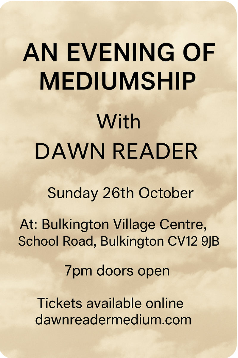 Sunday 26th October - An Evening of Mediumship with Dawn Reader @ Bulkington Village Centre