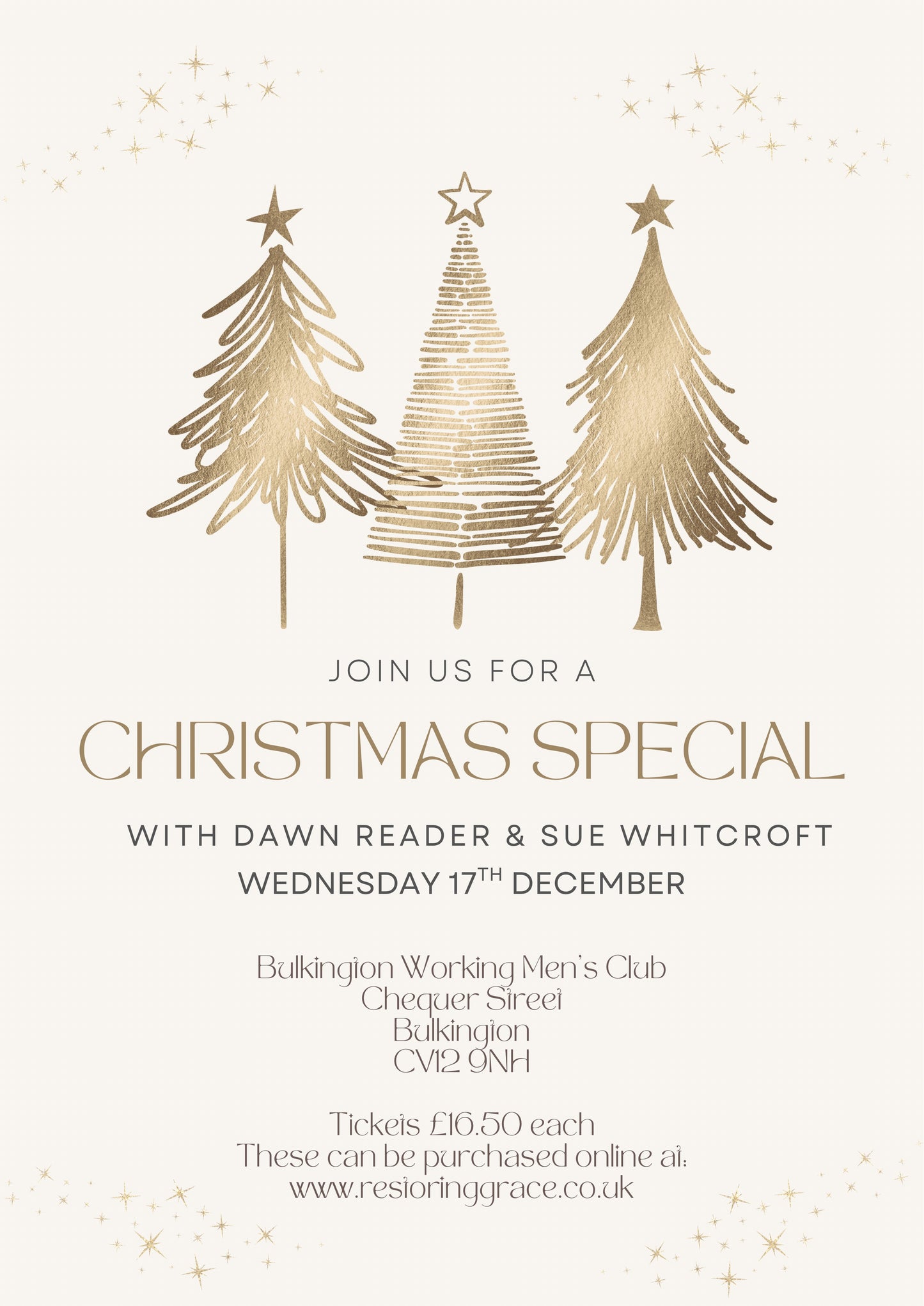 Christmas Special - An Evening of Mediumship with Dawn Reader & Sue Whitcroft @ Bulkington Working Men’s Club