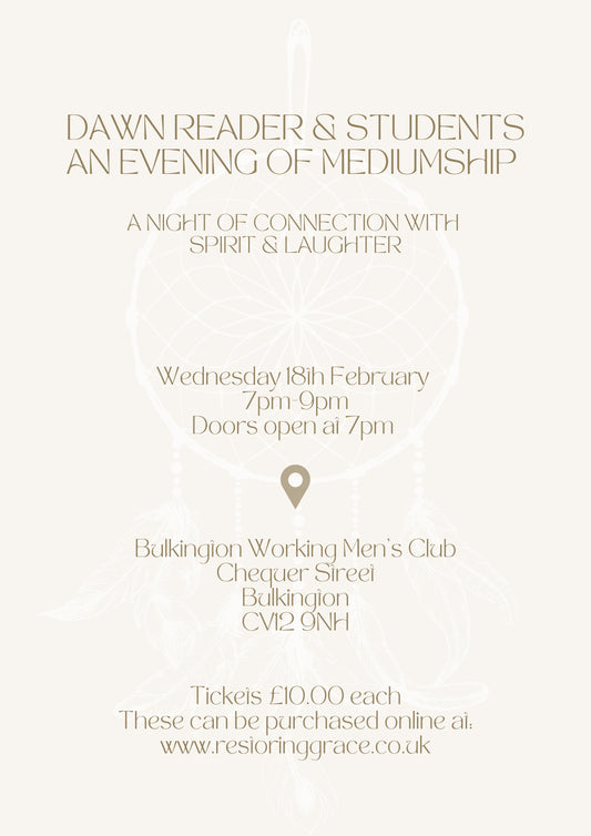 Wednesday 18th February - An Evening of Mediumship with Dawn & Students